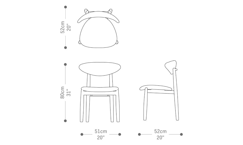 Image of the main dimensions of the product